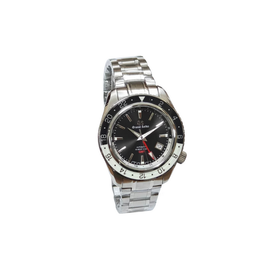G'SEIKOGMT SPORTS BLACK WHITE MENS MOD WATCH