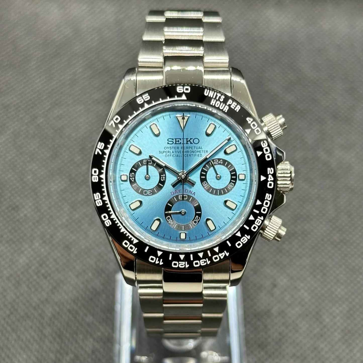 SEIKOTONA BLUE BLACK MEN'S WATCH